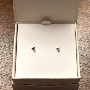 Covet by Stella & Dot 14k and black diamond earrings